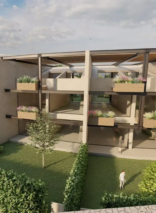 Residenza di nuova costruzione con terrazze