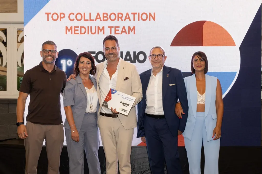 Il Fornaio Team riceve il premio Top Collaboration Medium Team, 1° posto, da RE/MAX City Home