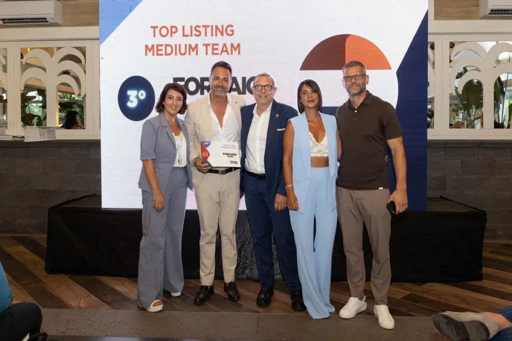 Il Fornaio Team riceve il premio Top Listing Medium Team, 3° posto, da RE/MAX City Home