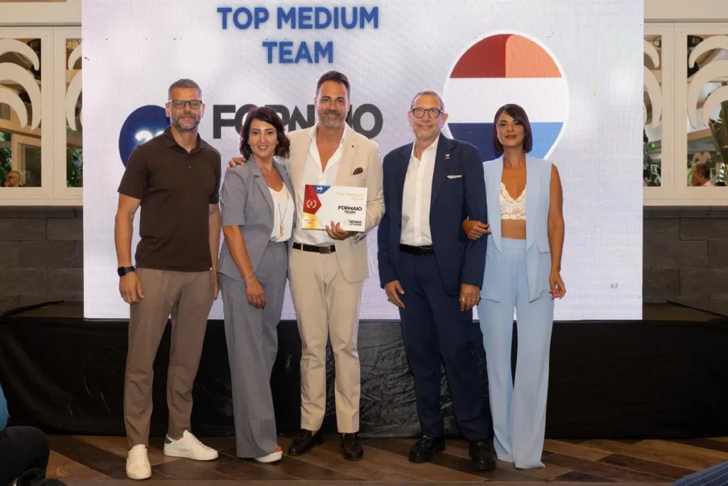 Il Fornaio Team riceve il premio Top Medium Team, 2° posto, da RE/MAX City Home